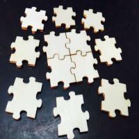 Set De 100 Piezas De Puzzle De Madera Sin Lado Doble Para DIY Adornos De Flores Para Bodas Y Decoración De Fiestas Artesanías Modernas - details 3