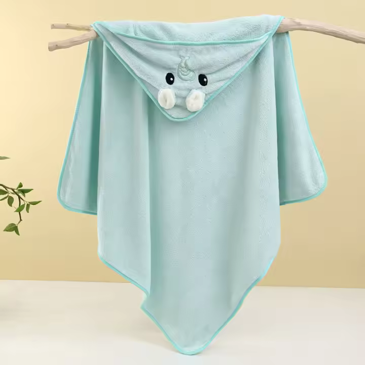 Toalla De Baño Suave Y Absorbente Para Bebé Niñas Y Niños Recién Nacidos Manta De Envolvente Cálida Y Comodidad 100% Poliéster - 1