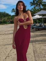 Vestido Bodycon Elegante Lygens Sin Espalda De Mujer Para Noche Playa Fiesta Verano 2025 Moda Hollow out Slim Fit Longitud Pierna - details 17
