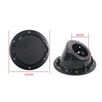 Tapa De Tanque De Combustible Para Jeep Wrangler JK JKU 2007-2018 Aleación De Aluminio ABS Color Negro Cubierta De Puerta De Gasolina Accesorio De Coche - details 0