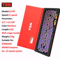 Cadena De Bicicleta YBN Para Montaña Y Carretera 10/11/12 Velocidades Compatible Con SHIMANO SRAM Con Cerradura De Enlaces - details 14