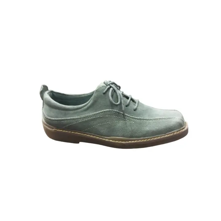 Zapato Mujer Kellys con Cordón Azul Clarito Cuero Piel Ante | Estilo Deportivo - 1