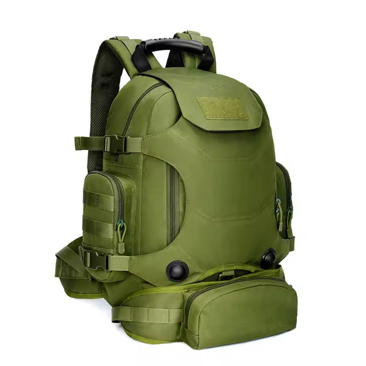 Mochila táctica de gran capacidad para acampar, viajar, de tela Oxford, para exteriores, con camuflaje militar, para montañismo - 1