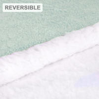 Manta para sofá Invierno y Otro, Cama, Sellón, Manta Reversible de Borreguito y Franela Suave, 100% Poliéster. Disponer 130x160cm - details 3