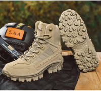 Botas De Táctica Desértica Para Hombres Zapatos De Senderismo Con Cubierta Alta Impermeables Y Seguridad Anteojos De Trabajo - details 8