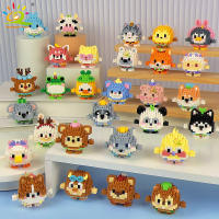 Mini Bloques De Construcción Micro Animales HUIQIBAO 3D Diamante Modelo BEE Gato Panda Para Niños Juguetes De Ciudad DIY - details 0