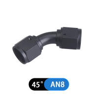 Codo De Manguera Hidráulica Universal 0-45-90-180 Grados Fitting De Hidráulica Para Aceite Y Refrigerador De Motor De Aluminio Sin Soldar AN6 AN8 AN10 - details 7