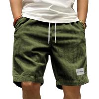 Shorts De Corduroy Vintage Para Hombre Estilo Retro Casual De Verano Pantalones Deportivos Transpirables De Color Sólido Talla Media - details 16