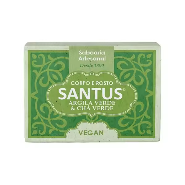 Santus - Jabón de Arcilla y Té Verde 120G Vegano - 1