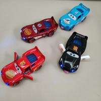 Disney Toy Story 3 Coche De Acción Lightning McQueen Metal Diecast Con Luces Y Retroceso Inercial Juguetes De Coches Para Niños Aged 6-12 - details 6