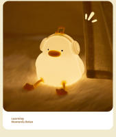Lámpara Nocturna De Silicona LED 2024 En Forma De Pato Divertida Con Temporizador De 30 Minutos Para Decoración De Habitación Y Regalo De Cumpleaños Para Bebés - details 11