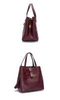 Bolso Bandolera Para Mujer CH Embossed Con Diseño De Impresión De Letras Gran Capacidad Elegante Temperamento Bolso De Mano Casual - details 15