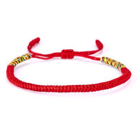 Pulsera Ajustable De Hilo Rojo Para Mujeres Y Hombres Hecha a Mano Con Nudos Budistas De Tíbet Pulsera De Oración De Sueños Joyería De Amistad Regalo - details 18