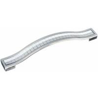 6 Tiradores de Cristal para Puertas de 128 mm Tiradores decorativos para Puertas Tiradores para muebles Cajón de armarario Armaro Ropero, Plata - details 2