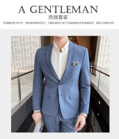 Traje De Boda Para Hombre 2025 Moda Elegante Conjunto De Dos Piezas Ajustado M-4XL Pantalones De Banquete Todo En Uno - details 2