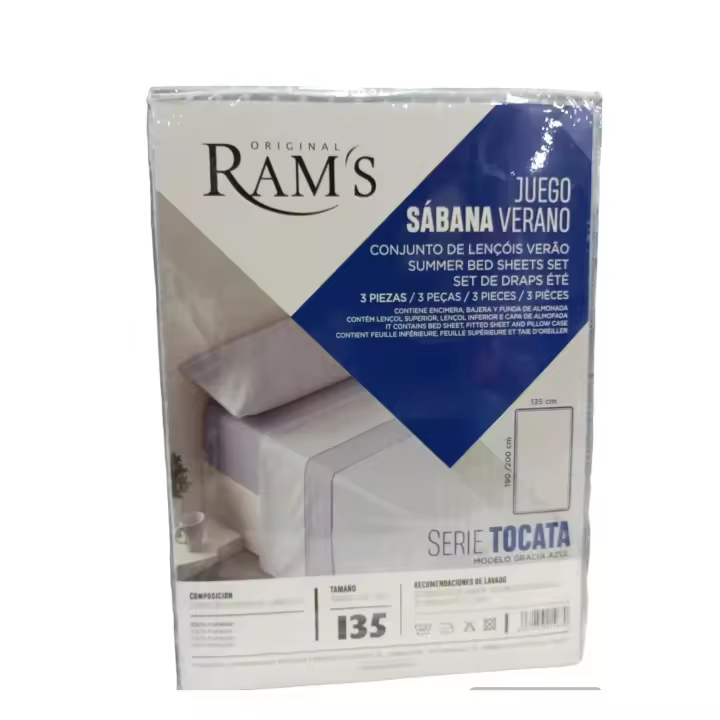 Juego de Sábanas Ram'S de Verano Tacto Extrasuave Microfibra - 1