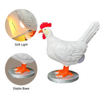 Lámpara De Mesa Creativa Con Gallo Y Huevo Cargada USB Luz Nocturna Realista Divertida Para Decoración Del Hogar - details 5