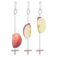 Nuevo Portador De Alimentos Para Pájaros Acero Inoxidable Juego De Juguetes Para Periquito Pequeño Soporte Para Frutas Y Verduras En Jaula De Animales Domésticos - details 15
