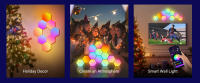 Lámpara De Pared Hexagonal Inteligente RGB Luz Nocturna Cambiante De Ambiente DIY Con Música Y Ritmo APP Para Juego Habitación Cama - details 12