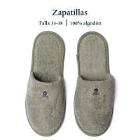 Scalpers Home Zapatillas lisas con bordado 100% ALGODON - details 1