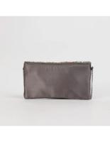 Bolso mujer bandolera estilo sobre con abalorios bodas eventos c gris y azul - details 2