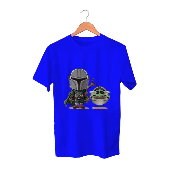 Camiseta Mandalorian. Star Wars. La guerra de las galaxias. Baby Yoda. Grogu. Mando. Varios colores. Todas las tallas. - 1