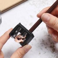 Sacapuntas de Maquillaje con agujas, sacapuntas Cosméticos, papelería para regalar a Niña-Precisión Negra. - details 3