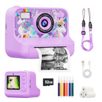 Cámara Digital Para Niños Con Impresora Térmica Regalo Para Niñas Y Niños Con 32G Y 3 Rolls De Papel De Impresora Material ABS Energía Eléctrica Batería De Litio - details 1