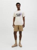 [Talla XXL] Jack & Jones Hombre Camiseta de Algodón Mod JJJAXON TEE CNECK  Color Moonbeam Moda Casual Informal Primavera Verano Ref 269390 - details 3