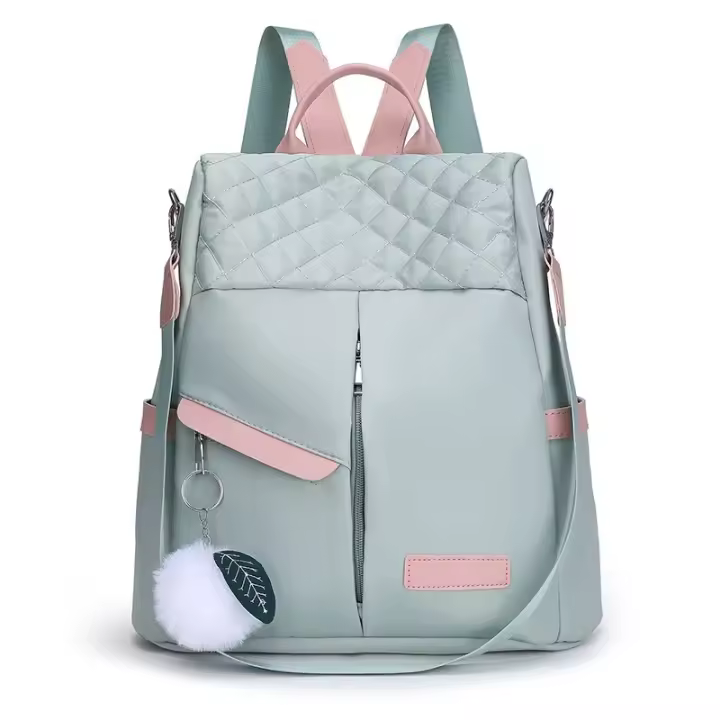 Mochila informal de Tela Oxford, Bolso Escolar Viaje antirobo, Bolso bidireccional Mul - 1