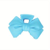 Pinza Para El Cabello De Moda Para Mujeres Accesorio Colorido De Lazo Pinza De Tiburón Para Cola De Caballo Estilo Sólido - details 7