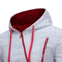 Conjunto De Ropa Casual Para Hombre Invierno Otoño Con Capucha Cierre De Cremallera Sudadera Moda Deportiva Prenda Diaria Para Salir a Correr - details 5