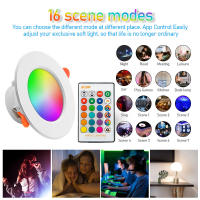 Luz De Tubo Inteligente Bluetooth Graffiti RGB Con Control APP Iluminación Interior Y Focos De Techo 85-265v LED Downlights - details 16