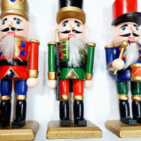 soldado cascanueces navidad,soldado de madera,muñeco de soldado,figura de cascanueces,caja de 3 piezas,15cm,CAJA DE 4/5/6 PIEZAS DE 12.5CM,cm,fespu - details 2