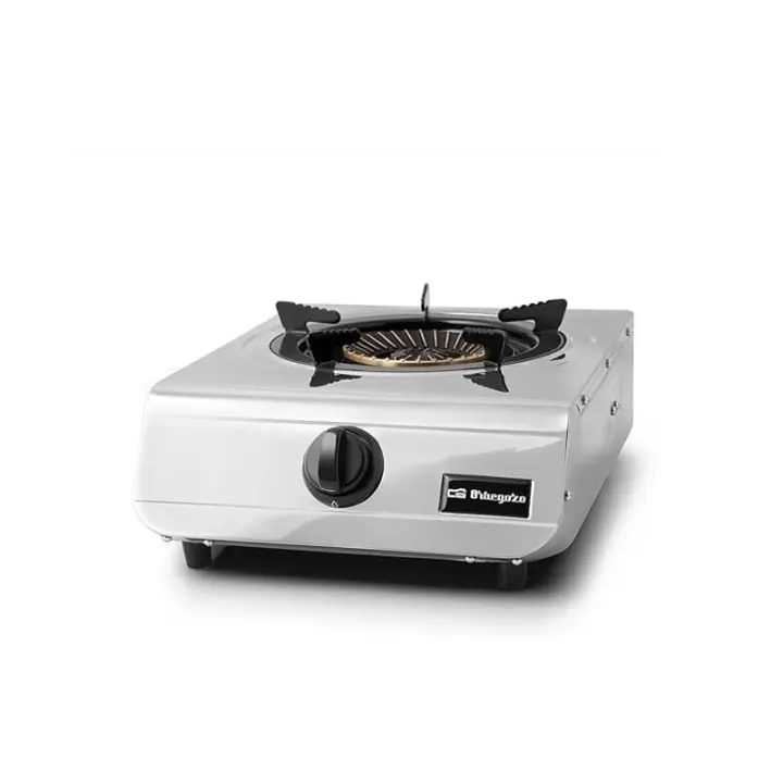 SUINGA Hornillo a Gas, Color Negro, Acero Inoxidable, Posibilidad De Usar Gas Butano O Propano, Quemador 4,3 Kw - 1