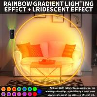 2Pcs Luz Nocturna LED Sensor De Movimiento Recargable USB Con Montaje Magnético Luz De Pared Para Interior 15 Colores RGB Iluminación Para Escaleras - details 3