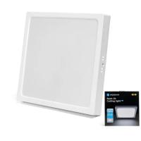 Downlight LED de superficie 24W Código de barras: 8433325291112 temperatura del color:6500K Caudal luminoso,:2700lm Protección IK:IK03 Dimension:L289*W289*H38. Montaje es de superficie,de metal blanco. Luz directa hacia bajo. - details 3