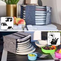 Organizador De Cocina Bolsa De Almacenamiento Estante Para Vajilla Y Cucharas De Sopa Soporte De Vidrio Y Platos Accesorios De Viaje - details 7