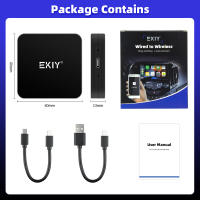 Adaptador Inteligente EKIY 2en1 Para Coche Con Wireless CarPlay Y Android Auto Sistema AI Para Coches Con Cable CarPlay - details 10