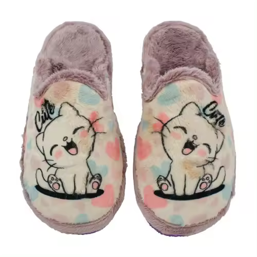 Zapatillas casa GATITO AM410-327. Hechas en España - 1
