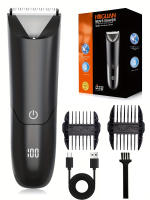 Afeitadora Eléctrica Para Hombres Con Cabeza De Cuchilla Cerámica Recargable Por USB Trimmer De Pierna Y Brazo Con 2 Tapas Protección - details 0