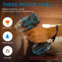 520N.m Cordless Electric Impact 1/2 inch Wrench Brushless Electric Wrench Hand Drill Socket Power Tool For Makita 18V Battery - details 8