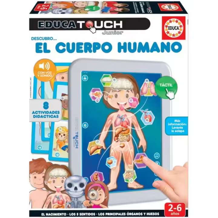 Juego Educativo Educa Touch Jr. Cuerpo Humano Infantil Educa Borras - 1