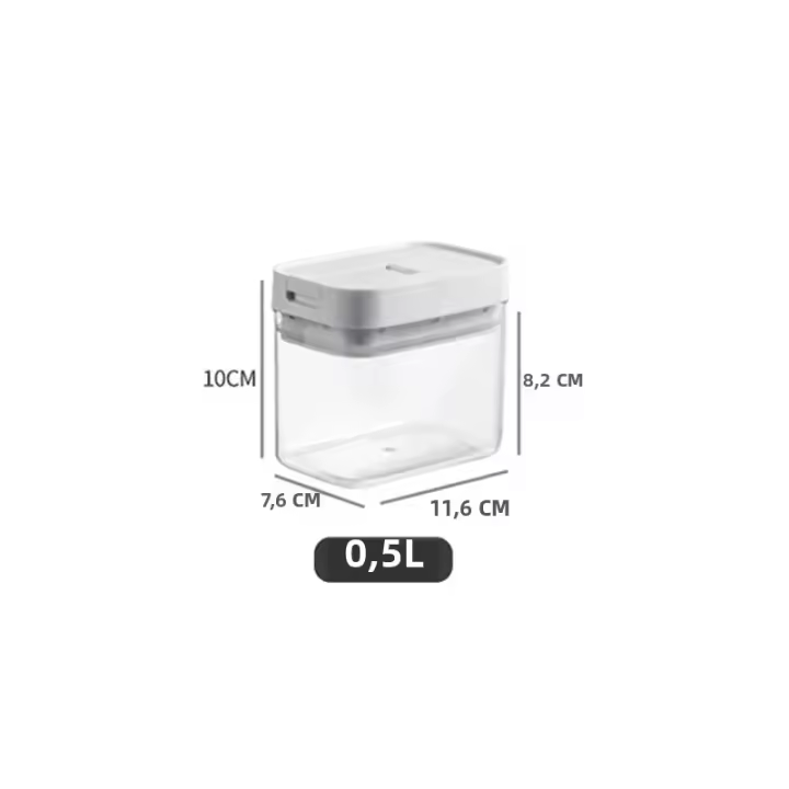 Caja De Almacenamiento De Pasta Transparente Plástico Sellado Contenedor Para Espaguetis a Prueba De Humedad Juego De Alimentos Para La Cocina - 1
