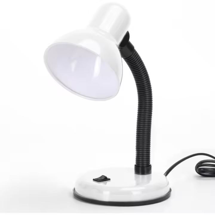 Lámpara de Escritorio Retro， Flexo Escritorio sin Bombilla， Lámpara de mesa Compatible con Led Bombillas Modelo E27， Máx 240V， Lampara Lectura para - 1