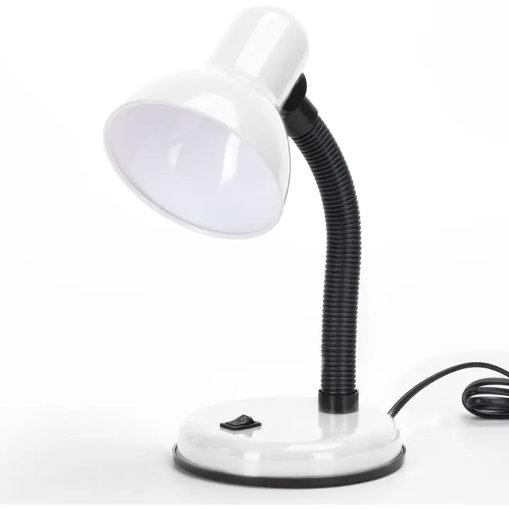 Lámpara de Escritorio Retro， Flexo Escritorio sin Bombilla， Lámpara de mesa Compatible con Led Bombillas Modelo E27， Máx 240V， Lampara Lectura para - 1