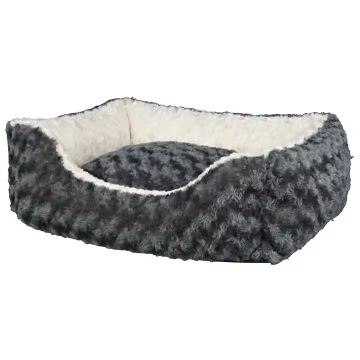TRIXIE Kaline bed, square, 50 × 40 cm, grey/cream - 1