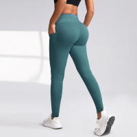 CHRLEISURE Pantalones De Yoga Para Mujer Con Bolsillos Control De Abdomen Leggings De Fitness Levantamiento De Glúteos Tallas Completo Deportswear - details 5