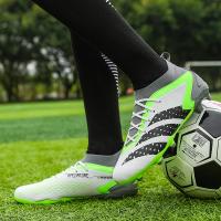 Zapatos De Fútbol Profesionales Para Hombre Original Sociedad TF/FG Para Entrenamiento En Campo De Turf Deporte Al Aire Libre Calzado De Fútbol Trendy Material Superior De Cuero Y Suela De Goma - details 9