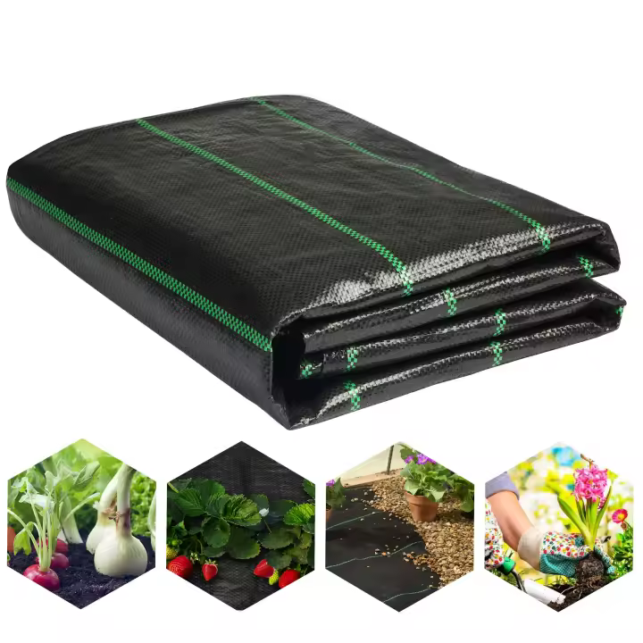 Malla Anti-Plantas Geotextil Para Control De Malas Hierbas Suelo Permeable Para Riego Juego De Cubiertas Agrícolas Para Invernadero - 1
